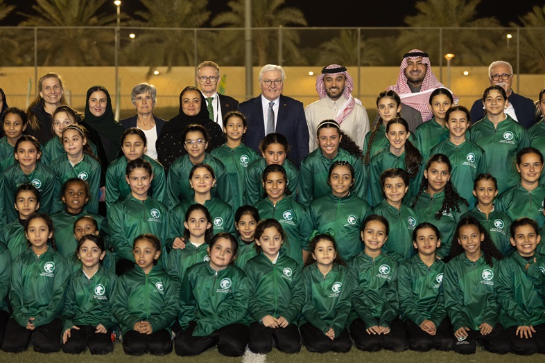 German President Frank-Walter Steinmeier visits Riyadh RTC to witness women’s football development in Saudi Arabia