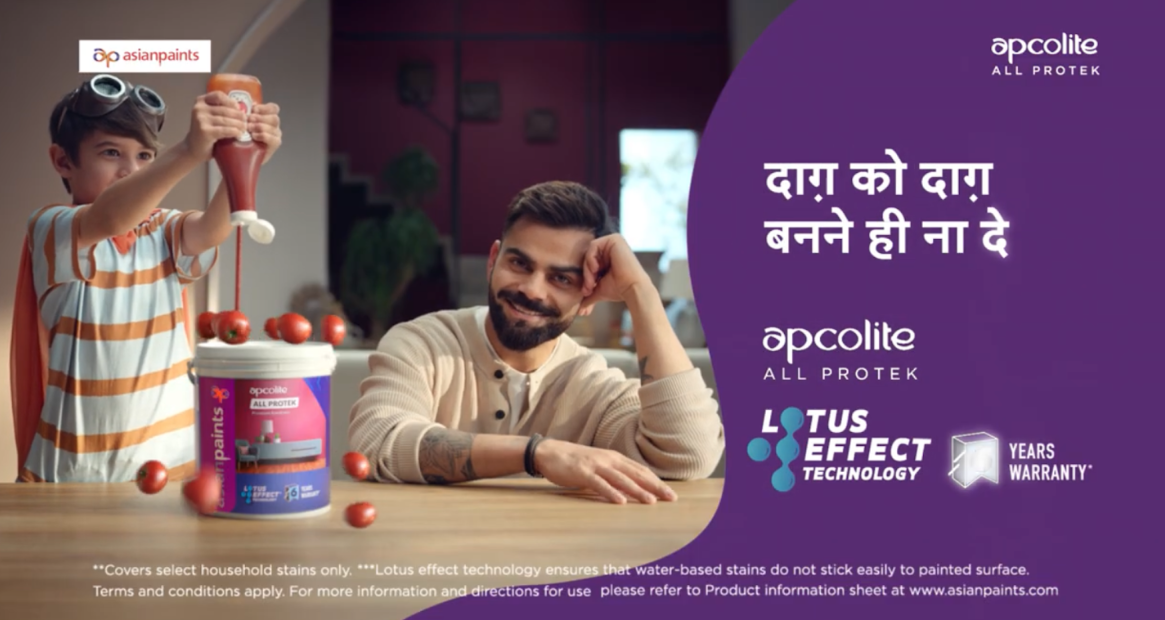 Asian Paints Apcolite All Protek with Virat Kohli