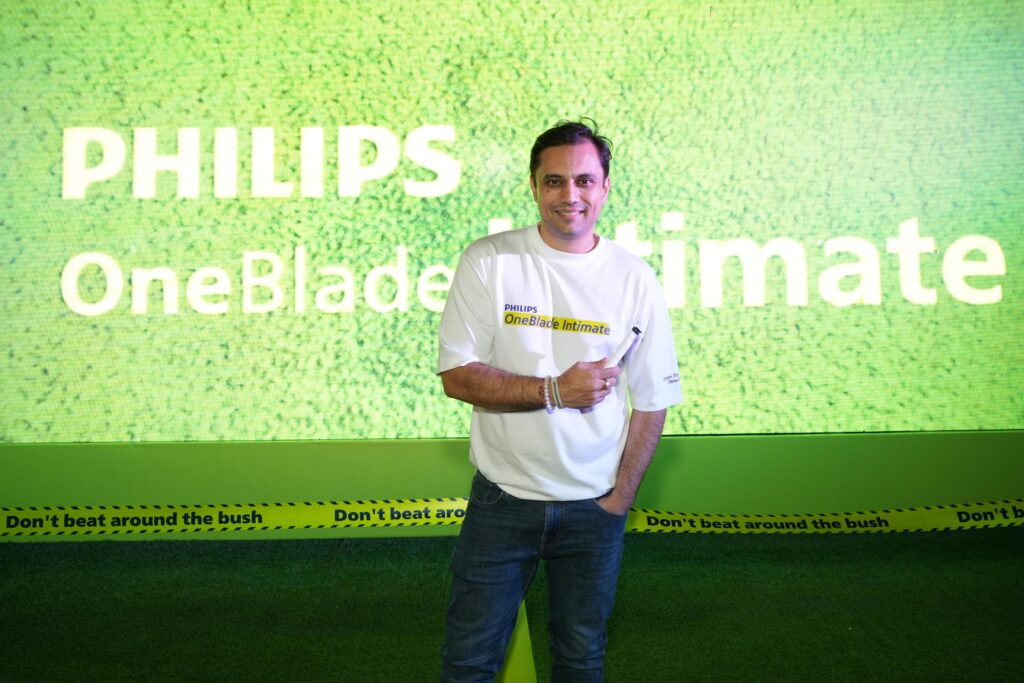 Smit Shukla, Head of Philips Personal Health India Subcontinent at the Philips OneBlade Intimate launch event