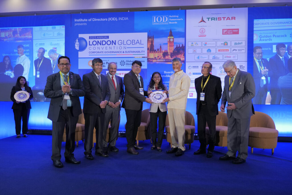 Kirloskar Brothers Limited Honoured with the Prestigious Golden Peacock Award for Sustainability